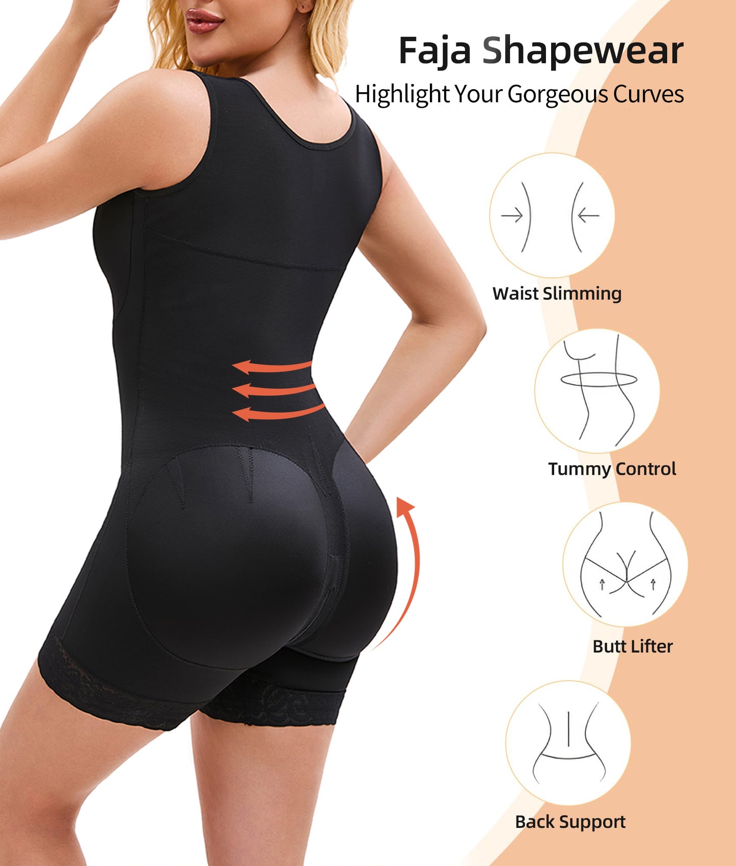 Elysra Sculpt Bodysuit – Colombian Full Body Shaper with Tummy Control & Lift
